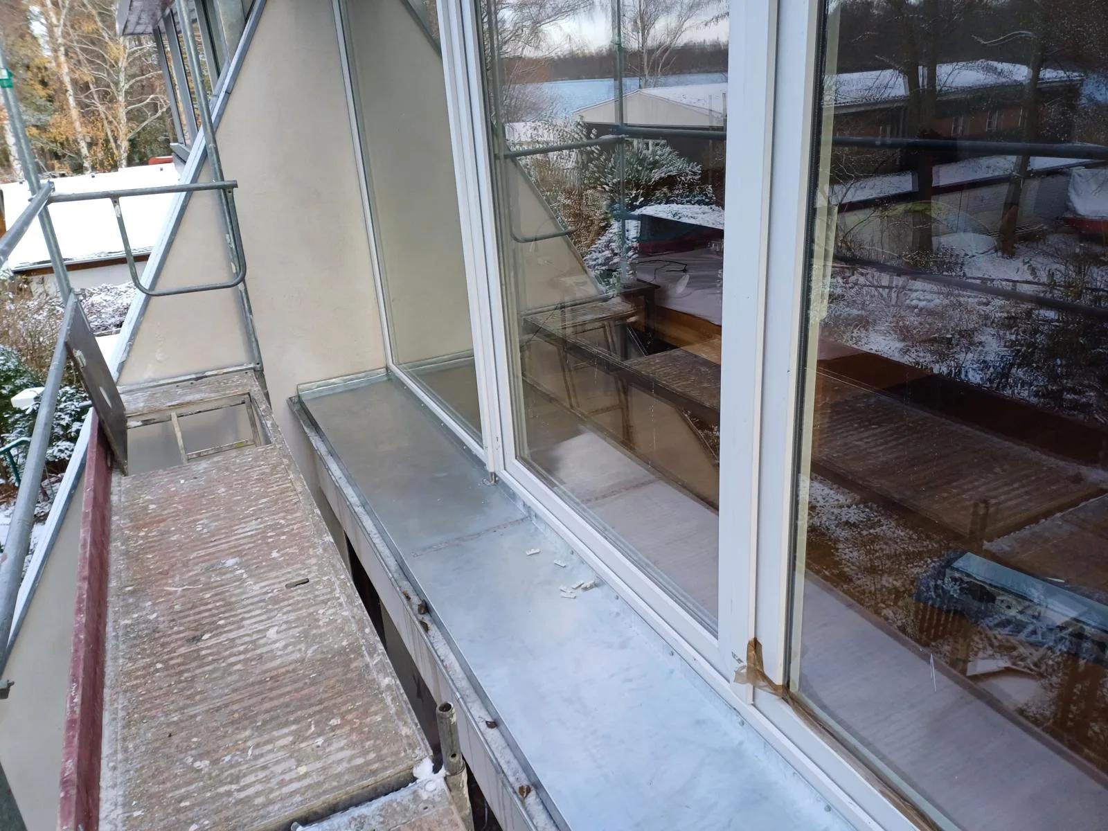 Zinkanschlüsse an Terrassentüren in Heiligensee